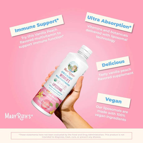 MARY RUTH ORGANICS - MaryRuth Liquid Multivitamins for Women 450Ml. - The Red Vitamin MX - Suplementos Alimenticios - {{ shop.shopifyCountryName }}