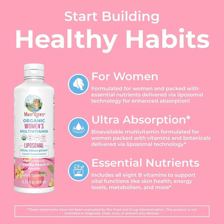 MARY RUTH ORGANICS - MaryRuth Liquid Multivitamins for Women 450Ml. - The Red Vitamin MX - Suplementos Alimenticios - {{ shop.shopifyCountryName }}
