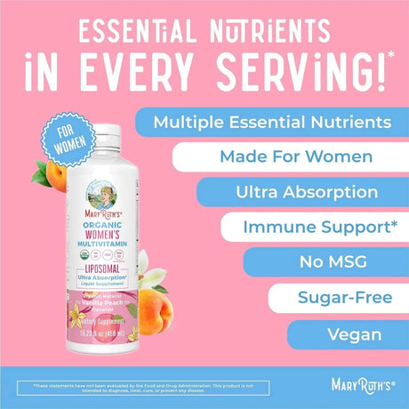 MARY RUTH ORGANICS - MaryRuth Liquid Multivitamins for Women 450Ml. - The Red Vitamin MX - Suplementos Alimenticios - {{ shop.shopifyCountryName }}