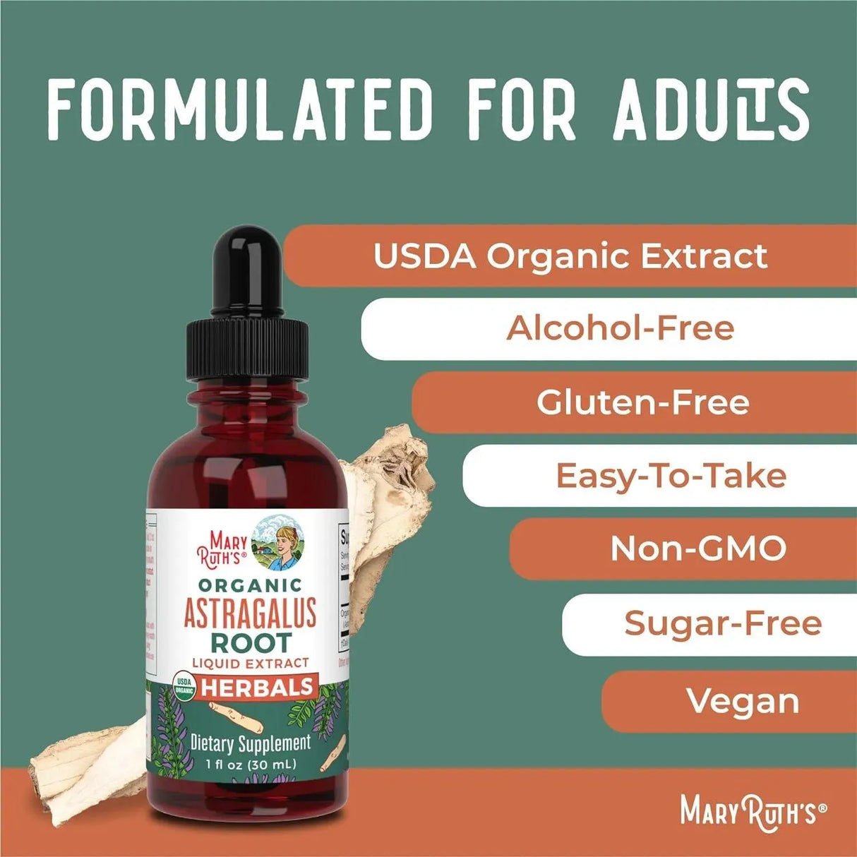 MARY RUTH ORGANICS - MaryRuth Organics Astragalus Root 1 Fl. Oz. - The Red Vitamin MX - Suplementos Alimenticios - {{ shop.shopifyCountryName }}