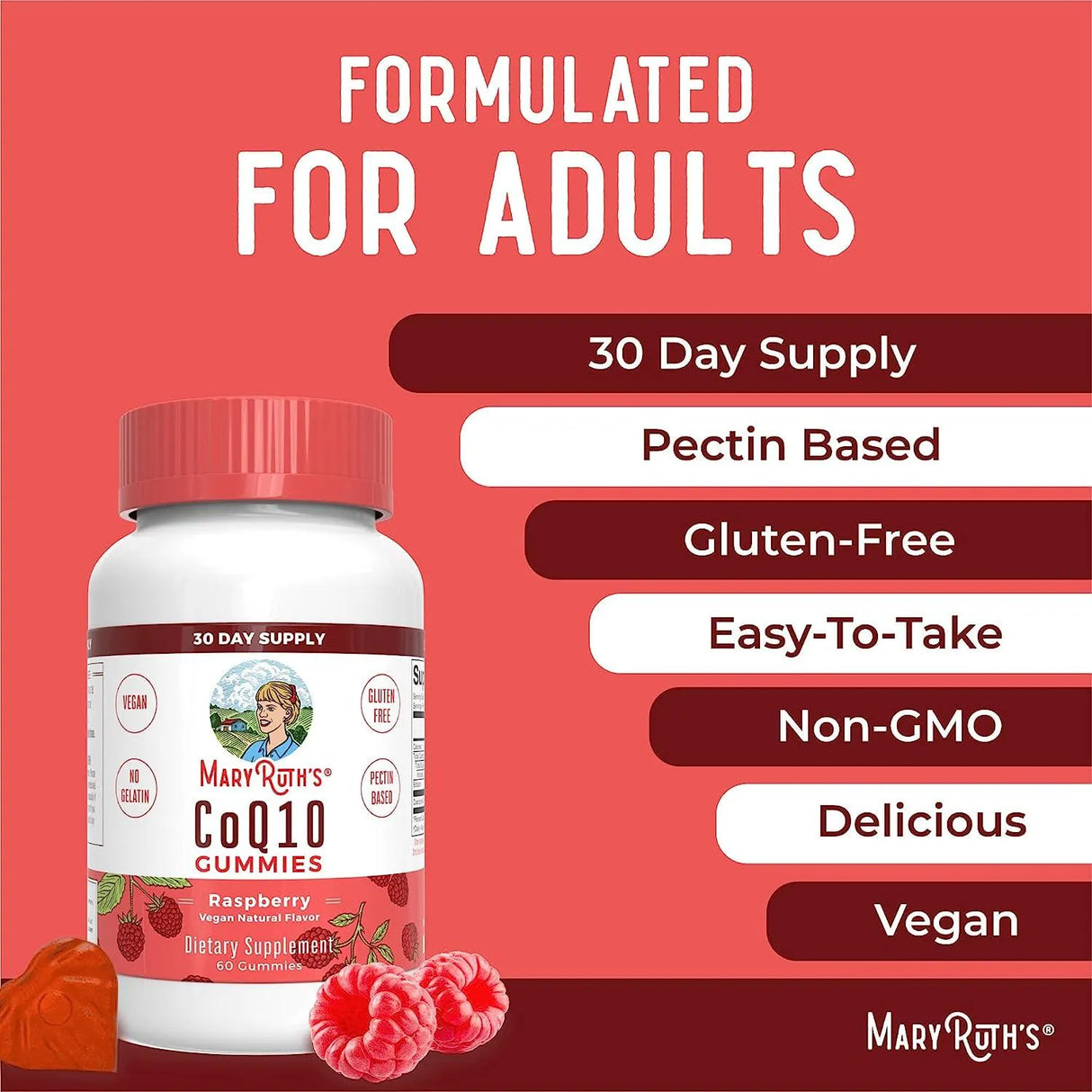 MARY RUTH ORGANICS - MaryRuth Organics CoQ10 120Mg. 60 Gomitas - The Red Vitamin MX - Suplementos Alimenticios - {{ shop.shopifyCountryName }}