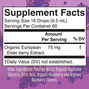 MARY RUTH ORGANICS - MaryRuth Organics Elderberry Liquid Drops for Kids Ages 4-13 30Ml. - The Red Vitamin MX - Suplementos Alimenticios - {{ shop.shopifyCountryName }}