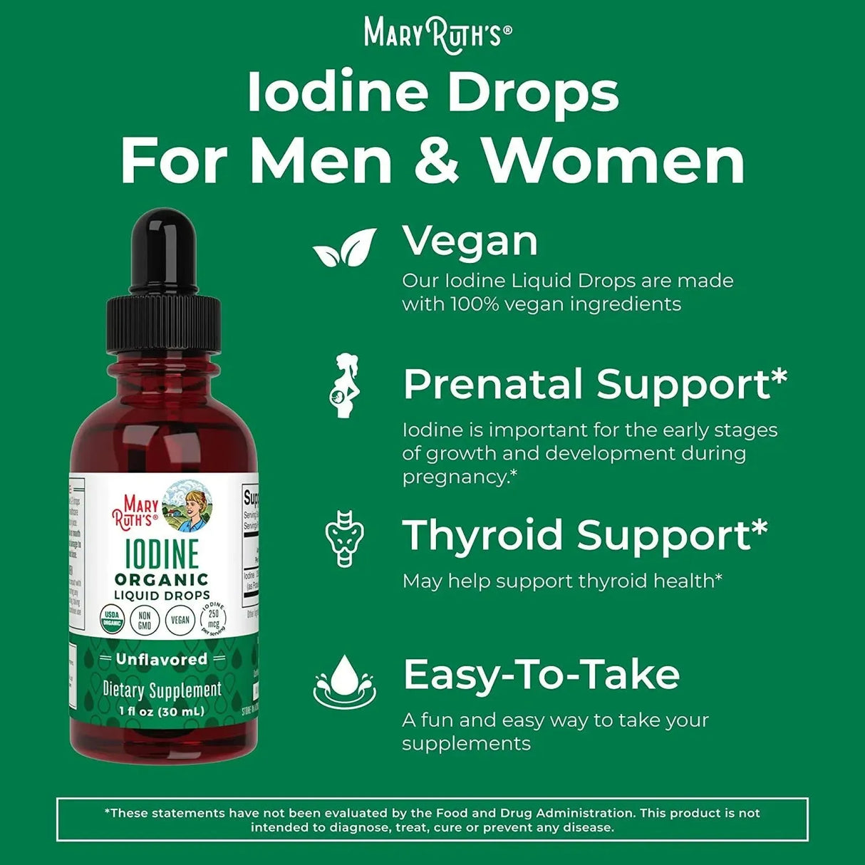 MARY RUTH ORGANICS - MaryRuth Organics Iodine Supplement 30Ml. - The Red Vitamin MX - Suplementos Alimenticios - {{ shop.shopifyCountryName }}