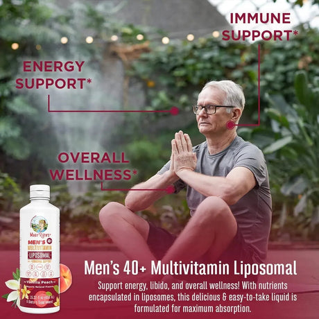 MARY RUTH ORGANICS - MaryRuth Organics Men's 40+ Multivitamin 450Ml. - The Red Vitamin MX - Suplementos Alimenticios - {{ shop.shopifyCountryName }}