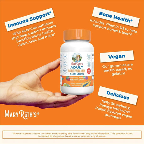 MARY RUTH ORGANICS - MaryRuth Organics Multivitamin for Women and Men 60 Gomitas - The Red Vitamin MX - Suplementos Alimenticios - {{ shop.shopifyCountryName }}