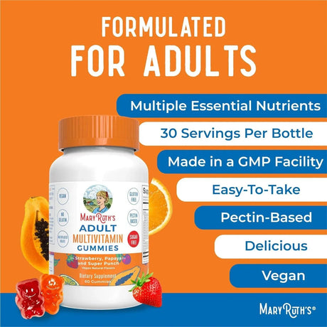 MARY RUTH ORGANICS - MaryRuth Organics Multivitamin for Women and Men 60 Gomitas - The Red Vitamin MX - Suplementos Alimenticios - {{ shop.shopifyCountryName }}