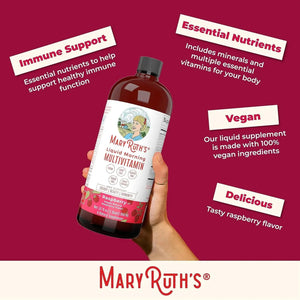 MARY RUTH ORGANICS - MaryRuth Organics Multivitamin for Women Men & Kids 29.5 Ml. 16 Pack - The Red Vitamin MX - Suplementos Alimenticios - {{ shop.shopifyCountryName }}