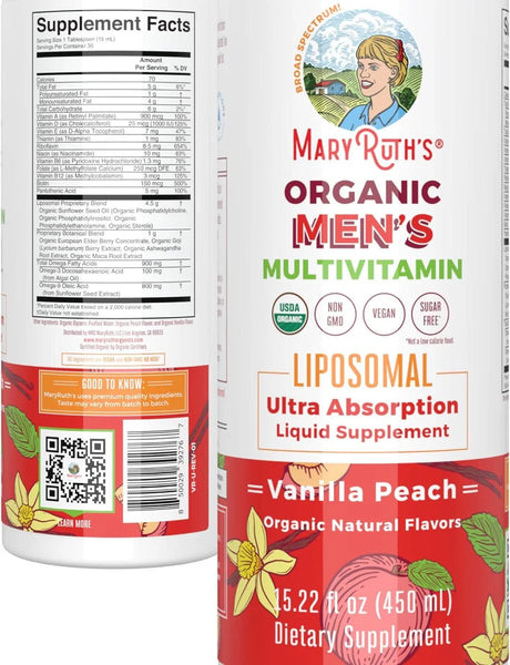 MARY RUTH ORGANICS - MaryRuth Organics Multivitamin Liquid for Men 450Ml. - The Red Vitamin MX - Suplementos Alimenticios - {{ shop.shopifyCountryName }}