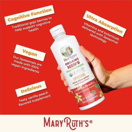 MARY RUTH ORGANICS - MaryRuth Organics Multivitamin Liquid for Men 450Ml. - The Red Vitamin MX - Suplementos Alimenticios - {{ shop.shopifyCountryName }}