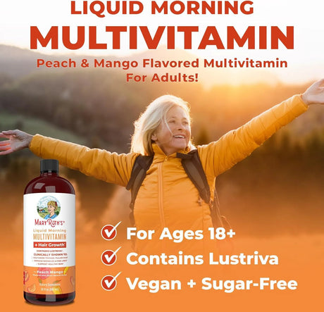 MARY RUTH ORGANICS - MaryRuth Organics Multivitamin Multimineral + Hair Growth Vitamins 887Ml. - The Red Vitamin MX - Suplementos Alimenticios - {{ shop.shopifyCountryName }}