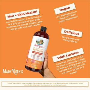 MARY RUTH ORGANICS - MaryRuth Organics Multivitamin Multimineral + Hair Growth Vitamins 887Ml. - The Red Vitamin MX - Suplementos Alimenticios - {{ shop.shopifyCountryName }}