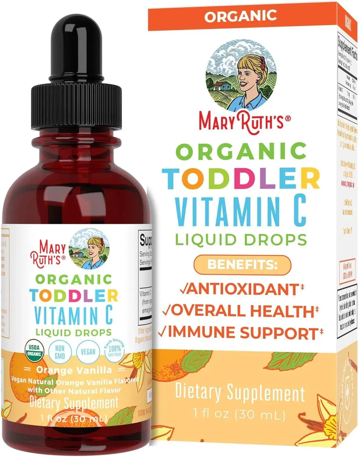 MARY RUTH ORGANICS - MaryRuth Organics Toddler Vitamin C Drops 30Ml. - The Red Vitamin MX - Suplementos Alimenticios - {{ shop.shopifyCountryName }}