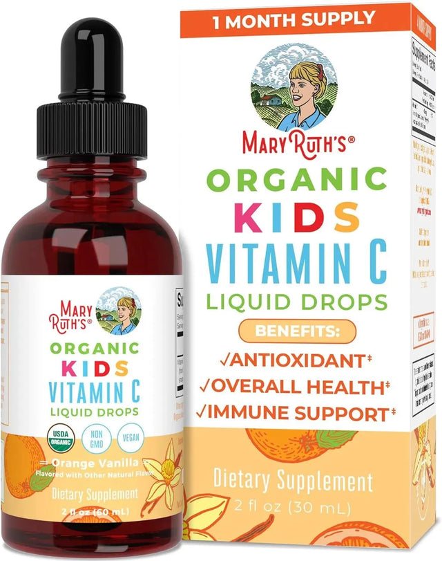 MARY RUTH ORGANICS - MaryRuth Organics USDA Organic Kids Vitamin C Drops 60Ml. - The Red Vitamin MX - Suplementos Alimenticios - {{ shop.shopifyCountryName }}