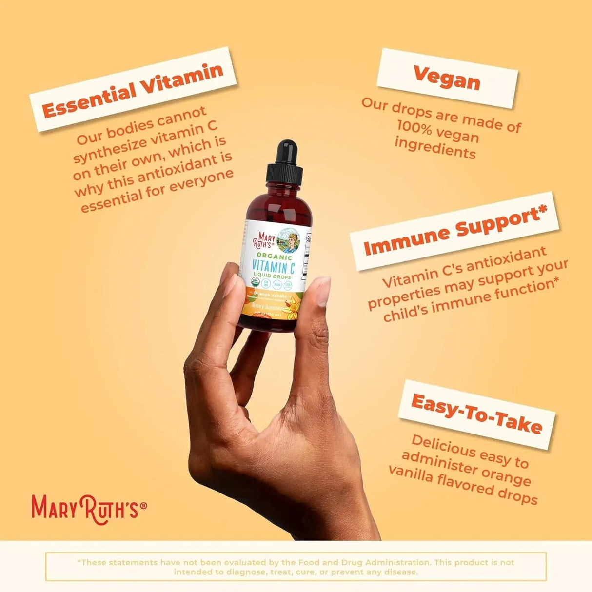 MARY RUTH ORGANICS - MaryRuth Organics Vitamin C Drops 120Ml. - The Red Vitamin MX - Suplementos Alimenticios - {{ shop.shopifyCountryName }}