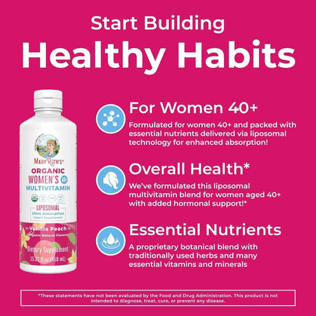 MARY RUTH ORGANICS - MaryRuth Organics Vitamin Drop for Women 40+ 450Ml. - The Red Vitamin MX - Suplementos Alimenticios - {{ shop.shopifyCountryName }}