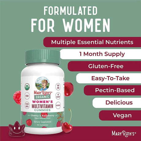 MARY RUTH ORGANICS - MaryRuth Organics Vitamin Gummy for Women 60 Gomitas - The Red Vitamin MX - Suplementos Alimenticios - {{ shop.shopifyCountryName }}