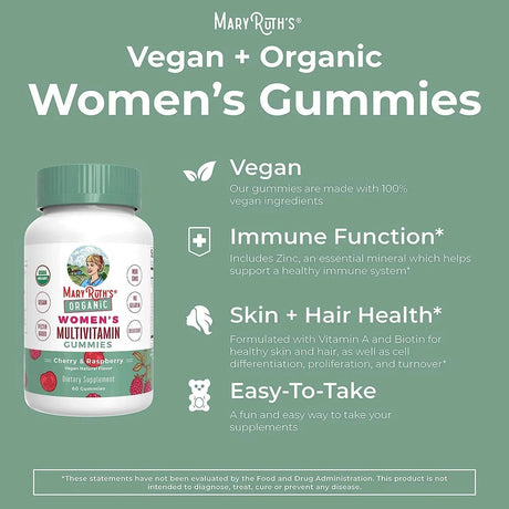 MARY RUTH ORGANICS - MaryRuth Organics Vitamin Gummy for Women 60 Gomitas - The Red Vitamin MX - Suplementos Alimenticios - {{ shop.shopifyCountryName }}