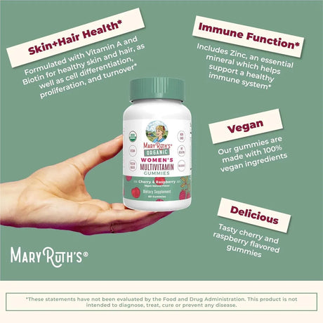 MARY RUTH ORGANICS - MaryRuth Organics Vitamin Gummy for Women 60 Gomitas - The Red Vitamin MX - Suplementos Alimenticios - {{ shop.shopifyCountryName }}