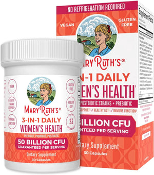 MARY RUTH ORGANICS - MaryRuth's 3-in-1 Daily Health Probiotics for Women 30 Capsulas - The Red Vitamin MX - Suplementos Alimenticios - {{ shop.shopifyCountryName }}