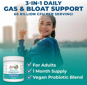 MARY RUTH ORGANICS - MaryRuth's 3-in-1 Gas & Bloat Probiotics Powder 15Gr. - The Red Vitamin MX - Suplementos Alimenticios - {{ shop.shopifyCountryName }}