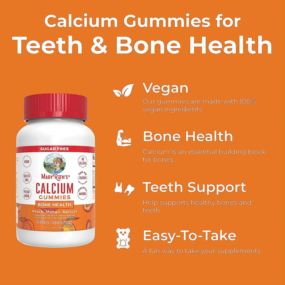 MARY RUTH ORGANICS - MaryRuth's Calcium Supplement 60 Gomitas - The Red Vitamin MX - Suplementos Alimenticios - {{ shop.shopifyCountryName }}