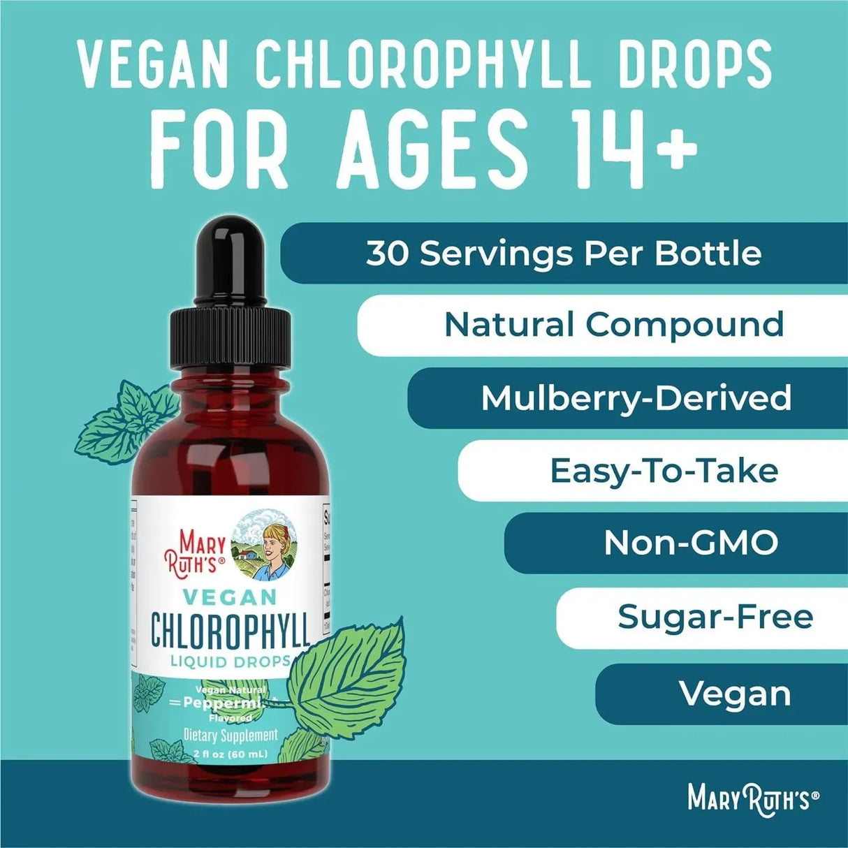 MARY RUTH ORGANICS - MaryRuth's Chlorophyll Liquid Drops 60Ml. - The Red Vitamin MX - Suplementos Alimenticios - {{ shop.shopifyCountryName }}