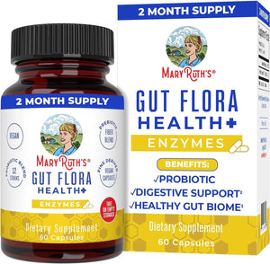 MARY RUTH ORGANICS - MaryRuth's Gut Flora Health+ Enzymes 60 Capsulas - The Red Vitamin MX - Suplementos Alimenticios - {{ shop.shopifyCountryName }}