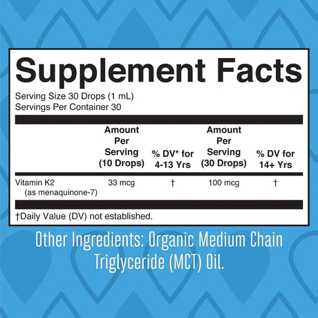 MARY RUTH ORGANICS - MaryRuth's Liquid Drop Vitamin K2 MK7 100mcg 30Ml. - The Red Vitamin MX - Suplementos Alimenticios - {{ shop.shopifyCountryName }}