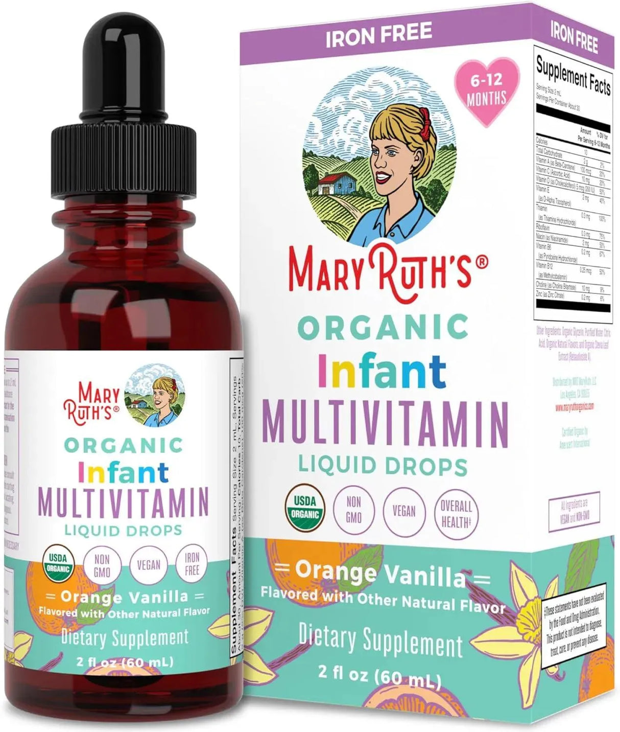 MARY RUTH ORGANICS - MaryRuth's Multivitamin & Multimineral for Infants 60Ml. - The Red Vitamin MX - Suplementos Alimenticios - {{ shop.shopifyCountryName }}