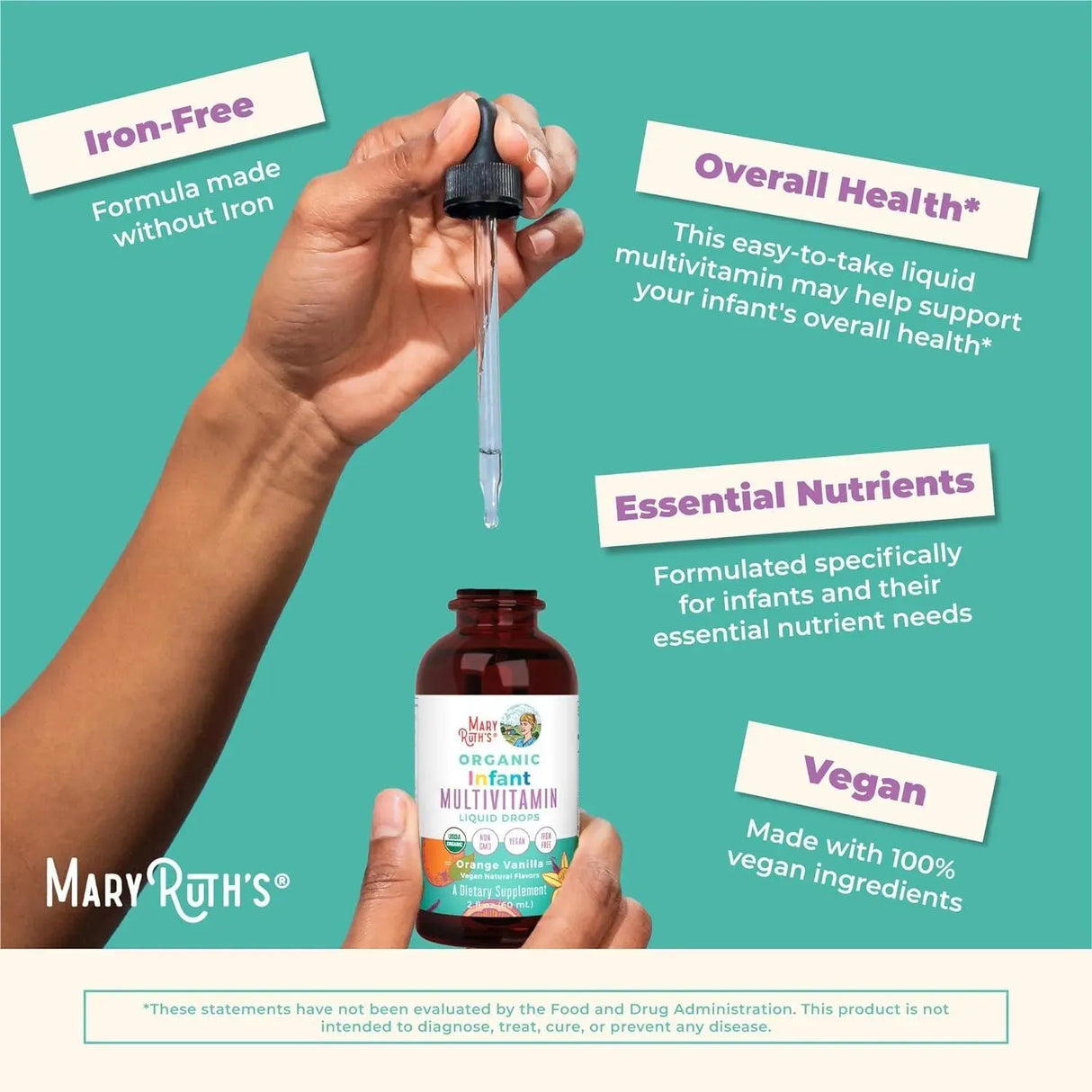 MARY RUTH ORGANICS - MaryRuth's Multivitamin & Multimineral for Infants 60Ml. - The Red Vitamin MX - Suplementos Alimenticios - {{ shop.shopifyCountryName }}