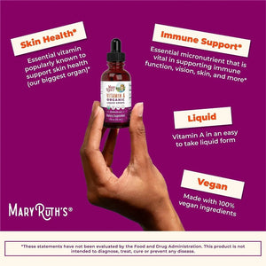 MARY RUTH ORGANICS - MaryRuth’s USDA Organic Vitamin A Liquid Drops 30Ml. - The Red Vitamin MX - Suplementos Alimenticios - {{ shop.shopifyCountryName }}