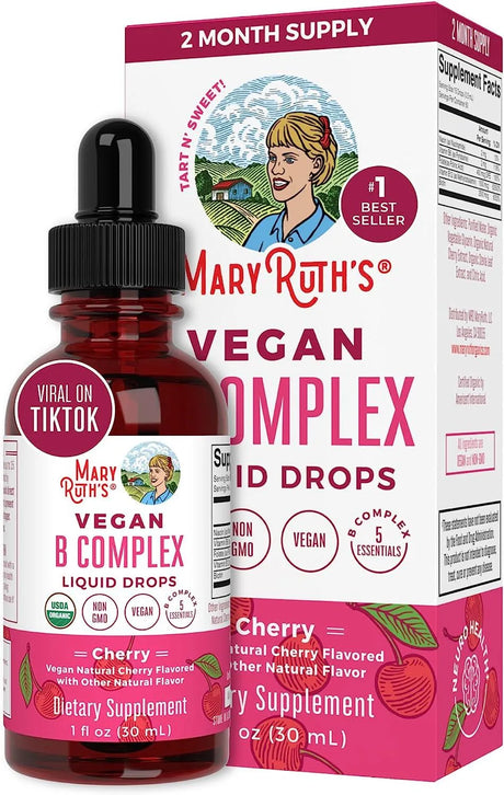 MARY RUTH ORGANICS - MaryRuth Vitamin B Complex with Biotin 30Ml. - The Red Vitamin MX - Suplementos Alimenticios - {{ shop.shopifyCountryName }}