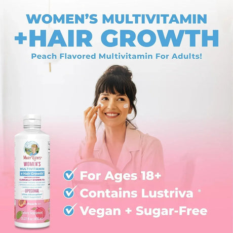 MARY RUTH ORGANICS - MaryRuth Women's Multivitamin + Lustriva Hair Growth 450Ml. - The Red Vitamin MX - Suplementos Alimenticios - {{ shop.shopifyCountryName }}