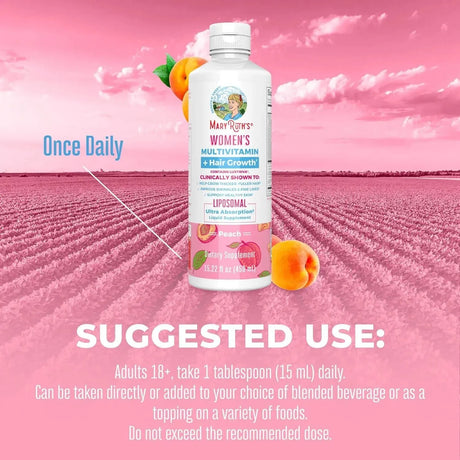 MARY RUTH ORGANICS - MaryRuth Women's Multivitamin + Lustriva Hair Growth 450Ml. - The Red Vitamin MX - Suplementos Alimenticios - {{ shop.shopifyCountryName }}