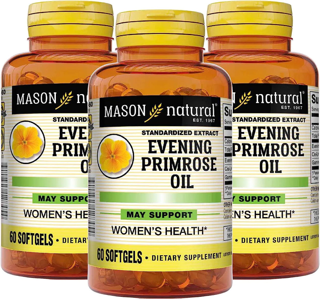 MASON NATURAL - MASON NATURAL Evening Primrose Oil 180 Capsulas Blandas - The Red Vitamin MX - Suplementos Alimenticios - {{ shop.shopifyCountryName }}