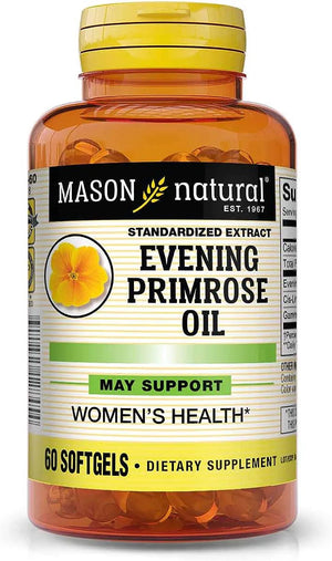 MASON NATURAL - Mason Natural Evening Primrose Oil 60 Capsulas Blandas - The Red Vitamin MX - Suplementos Alimenticios - {{ shop.shopifyCountryName }}