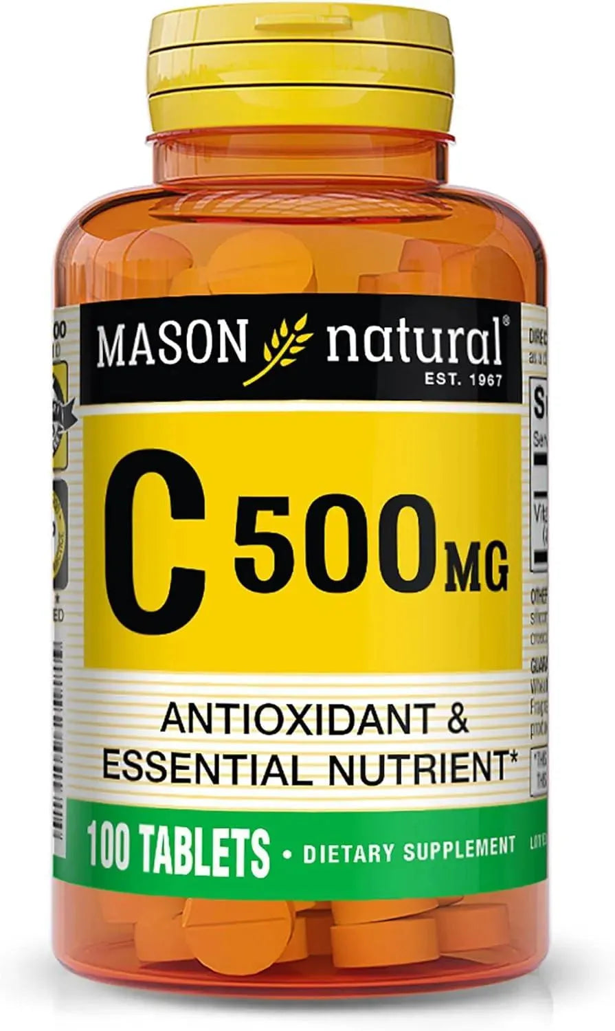 MASON NATURAL - MASON NATURAL Vitamin C 500Mg. 100 Tabletas - The Red Vitamin MX - Suplementos Alimenticios - {{ shop.shopifyCountryName }}