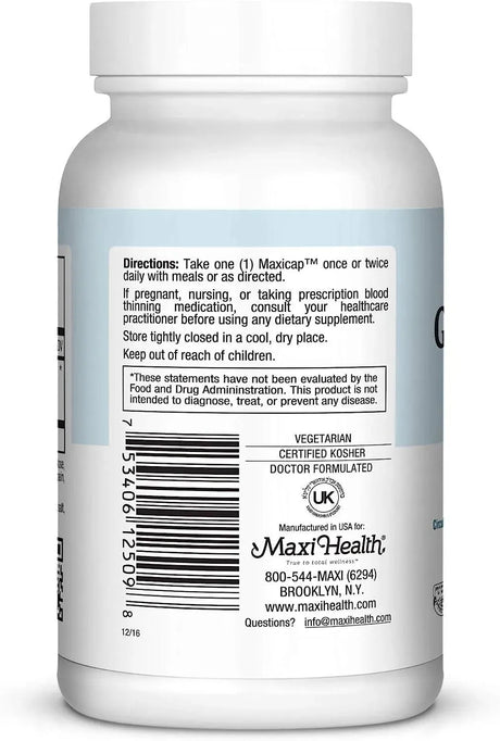 MAXI HEALTH - Maxi Health Ginkgo Biloba - Brain and Circulation Formula 90 Capsulas - The Red Vitamin MX - Suplementos Alimenticios - {{ shop.shopifyCountryName }}