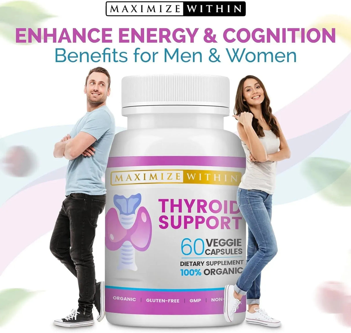 MAXIMIZE WITHIN - Maximize Within Thyroid Support Supplement for Women & Men 60 Capsulas - The Red Vitamin MX - Suplementos Alimenticios - {{ shop.shopifyCountryName }}