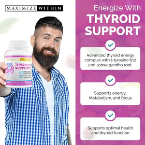 MAXIMIZE WITHIN - Maximize Within Thyroid Support Supplement for Women & Men 60 Capsulas - The Red Vitamin MX - Suplementos Alimenticios - {{ shop.shopifyCountryName }}