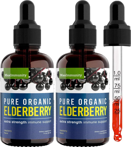 MAXIMMUNITY - MaxImmunity Organic Elderberry Syrup 60Ml. - The Red Vitamin MX - Suplementos Alimenticios - {{ shop.shopifyCountryName }}