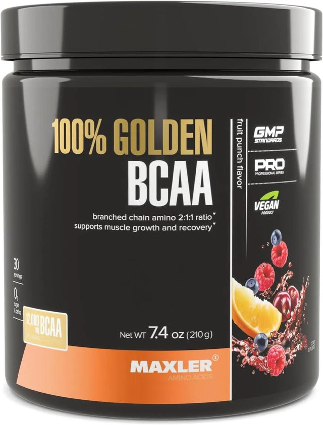 MAXLER - Maxler 100% Golden BCAA Powder Fruit Punch 30 Servicios 210Gr. - The Red Vitamin MX - Suplementos Alimenticios - {{ shop.shopifyCountryName }}