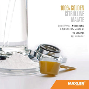 MAXLER - Maxler 100% Golden Citrulline Malate Powder 200Gr. - The Red Vitamin MX - Suplementos Alimenticios - {{ shop.shopifyCountryName }}