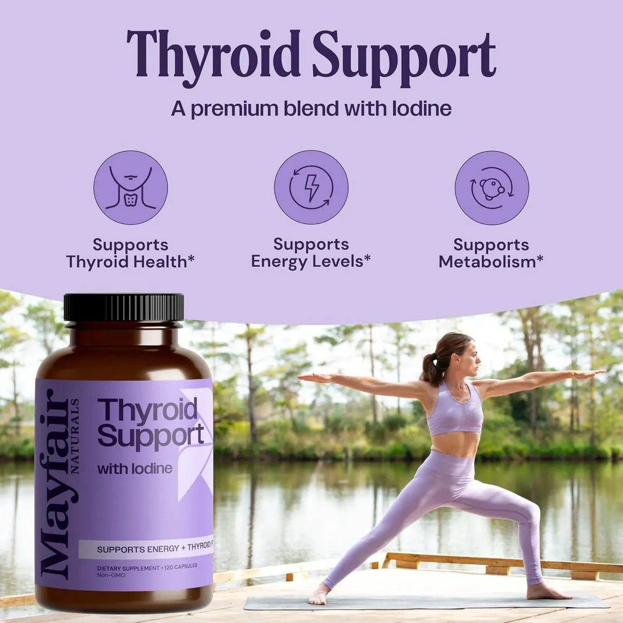 MAYFAIR - Mayfair Naturals Thyroid Support with Iodine 120 Capsulas - The Red Vitamin MX - Suplementos Alimenticios - {{ shop.shopifyCountryName }}