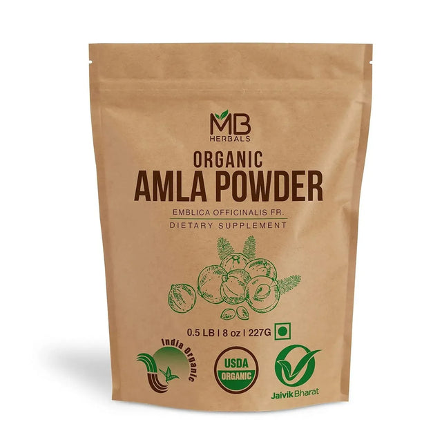 MB HERBALS - MB Herbals USDA CERTIFIED ORGANIC De-Seeded Amla Powder 227Gr. - The Red Vitamin MX - Suplementos Alimenticios - {{ shop.shopifyCountryName }}