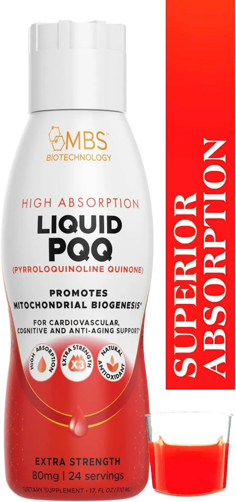 MBS BIOTECHNOLOGY - MBS Biotechnology Liquid PQQ 80Mg. 510Ml. - The Red Vitamin MX - Suplementos Alimenticios - {{ shop.shopifyCountryName }}