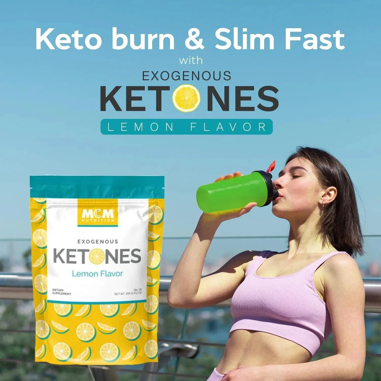 MCM NUTRITION - MCM Nutrition Exogenous Ketones Powder and BHB Caffeine Free Lemon 20 Paquetes - The Red Vitamin MX - Suplementos Alimenticios - {{ shop.shopifyCountryName }}