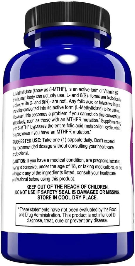 MD LIFE - MD Life L Methylfolate 1 Mg. 30 Capsulas - The Red Vitamin MX - Suplementos Alimenticios - {{ shop.shopifyCountryName }}