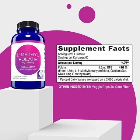 MD LIFE - MD Life L Methylfolate 1 Mg. 60 Capsulas - The Red Vitamin MX - Suplementos Alimenticios - {{ shop.shopifyCountryName }}