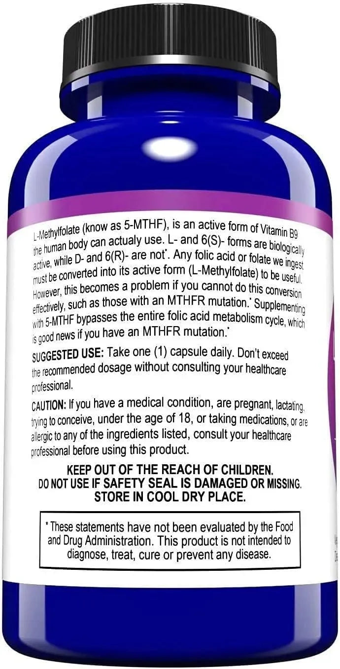 MD LIFE - MD Life L Methylfolate 1 Mg. 90 Capsulas - The Red Vitamin MX - Suplementos Alimenticios - {{ shop.shopifyCountryName }}